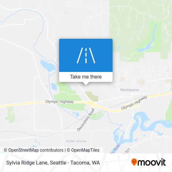 Sylvia Ridge Lane map