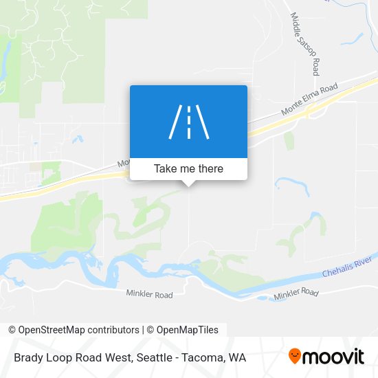 Brady Loop Road West map