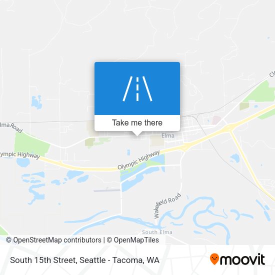 South 15th Street map