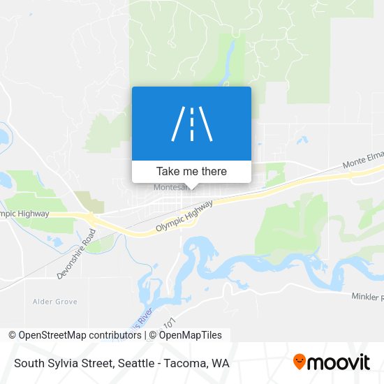 South Sylvia Street map