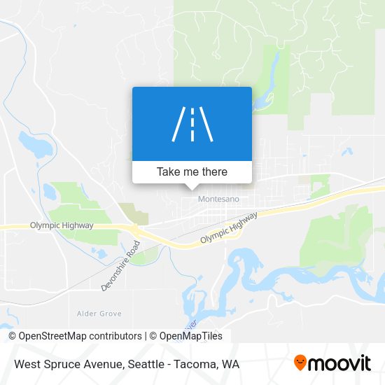 West Spruce Avenue map