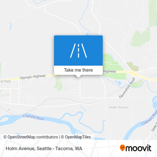 Holm Avenue map