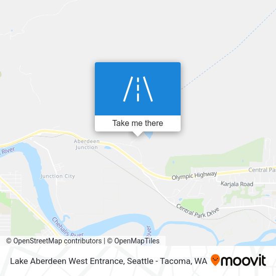 Lake Aberdeen West Entrance map
