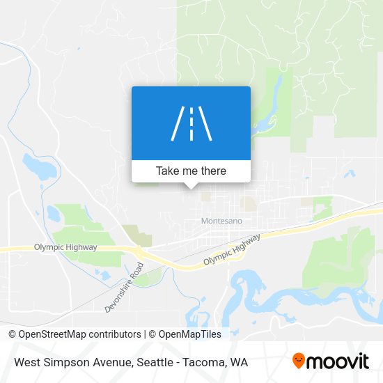West Simpson Avenue map