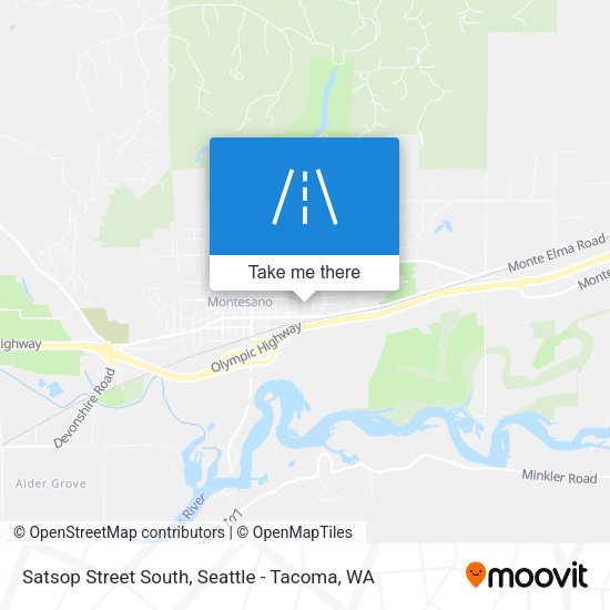 Satsop Street South map