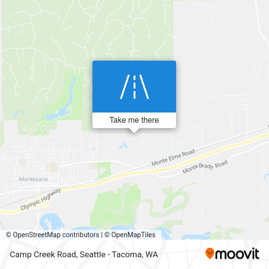 Camp Creek Road map