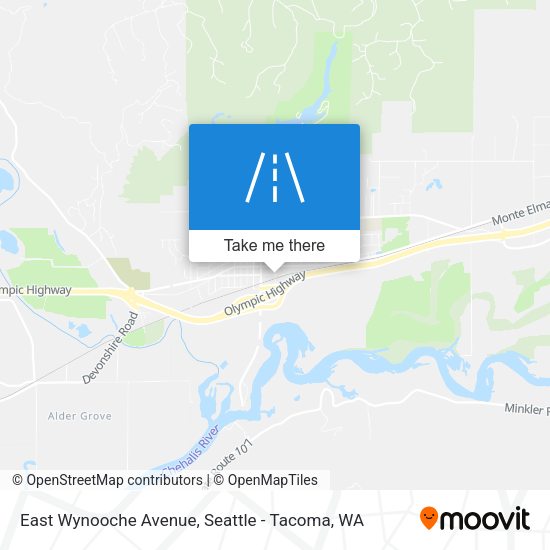 Mapa de East Wynooche Avenue
