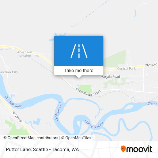 Putter Lane map