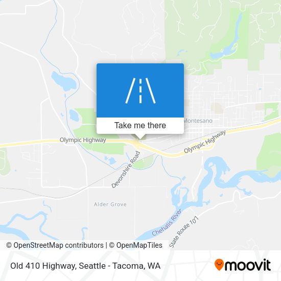 Old 410 Highway map