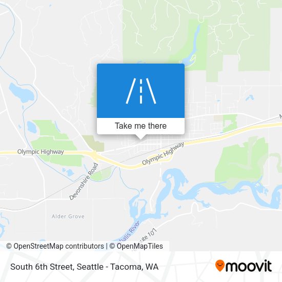 Mapa de South 6th Street