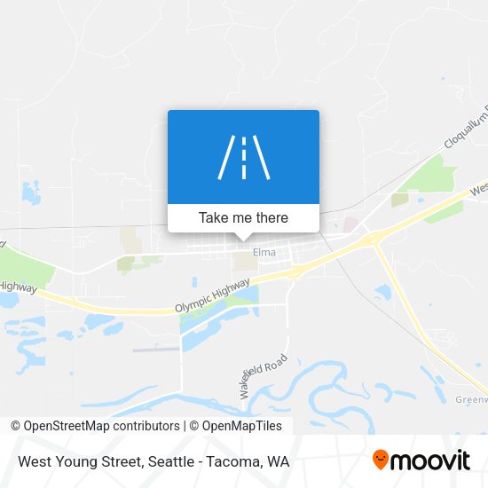 West Young Street map