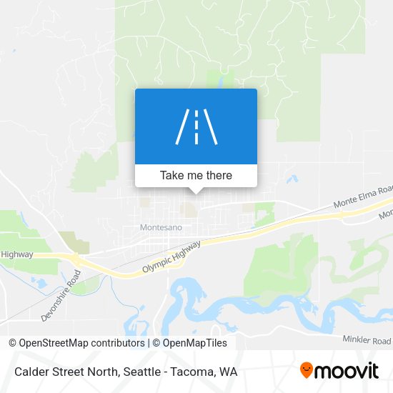 Calder Street North map