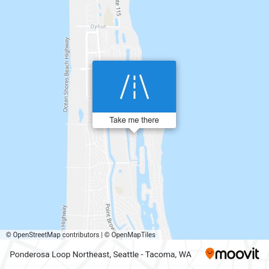 Ponderosa Loop Northeast map