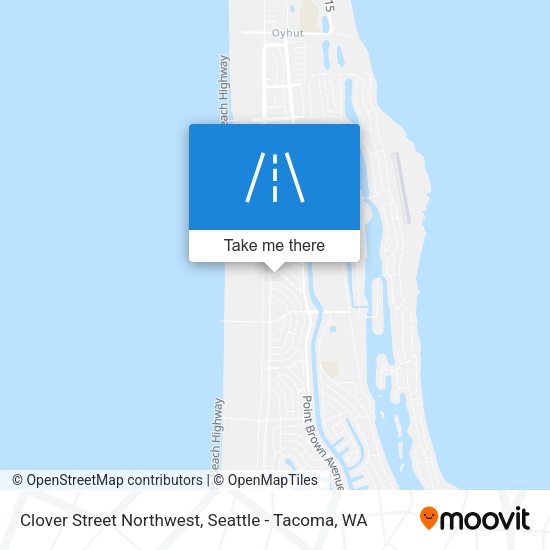 Clover Street Northwest map