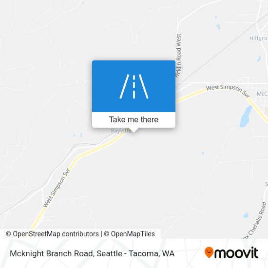 Mcknight Branch Road map