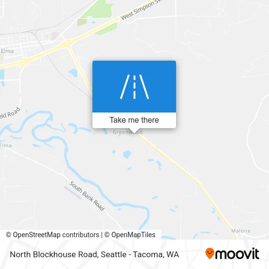 North Blockhouse Road map