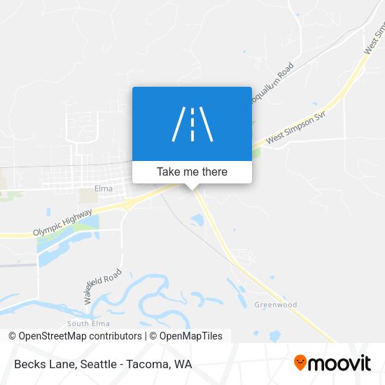 Mapa de Becks Lane
