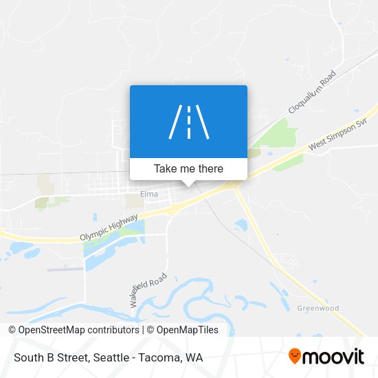 South B Street map