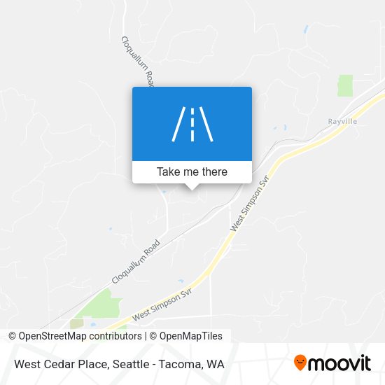 Mapa de West Cedar Place