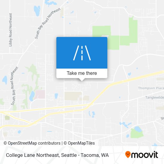Mapa de College Lane Northeast