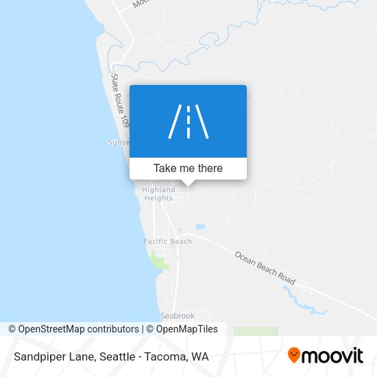 Mapa de Sandpiper Lane