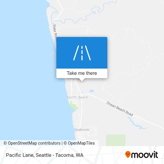 Pacific Lane map