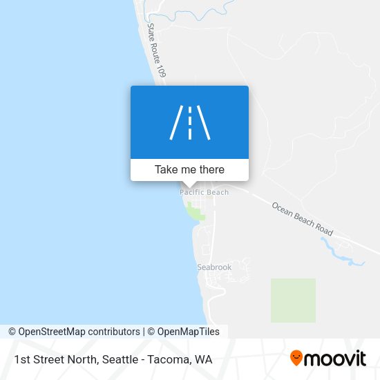 1st Street North map