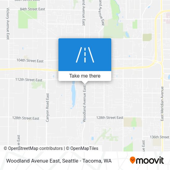 Woodland Avenue East map