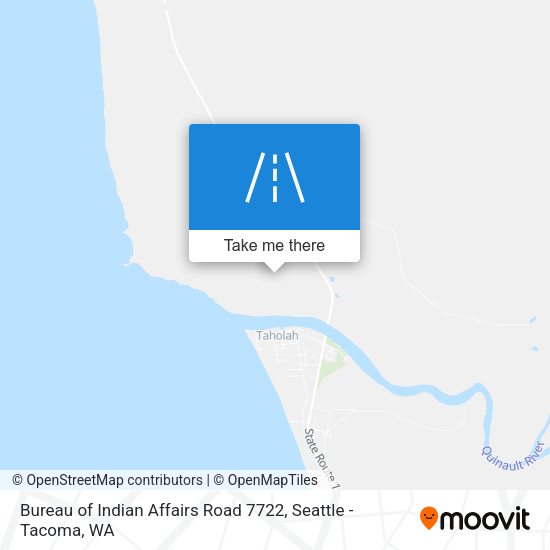 Bureau of Indian Affairs Road 7722 map