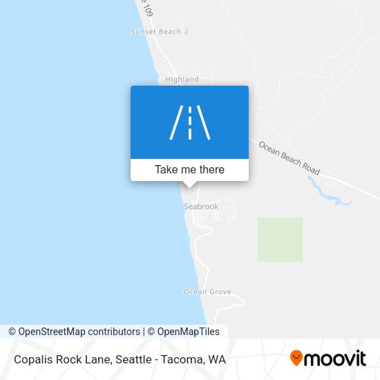 Copalis Rock Lane map