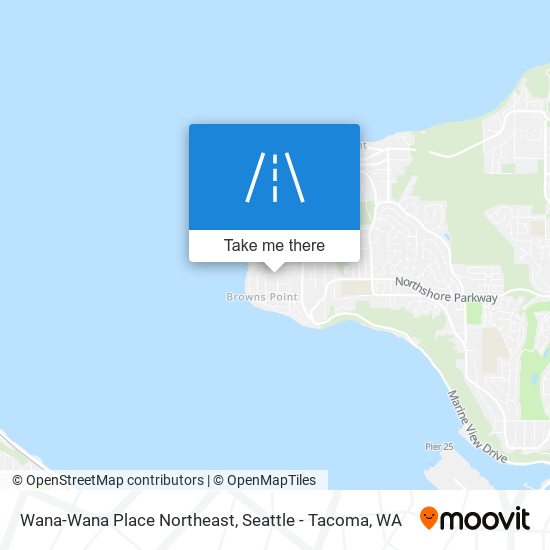 Mapa de Wana-Wana Place Northeast