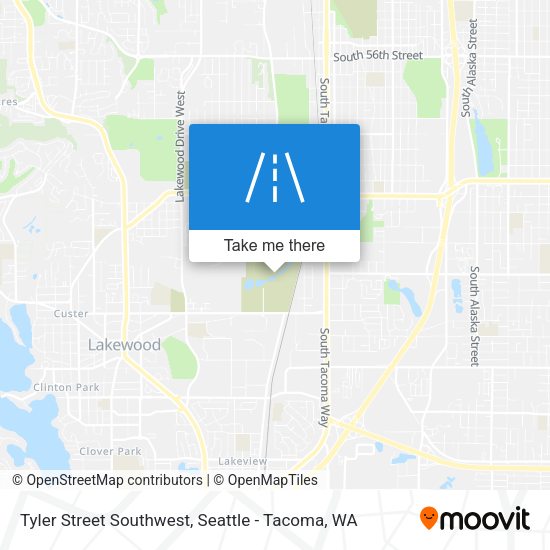Tyler Street Southwest map