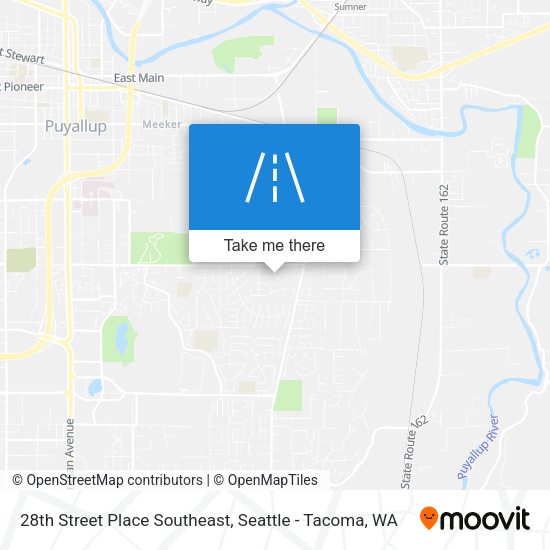 Mapa de 28th Street Place Southeast