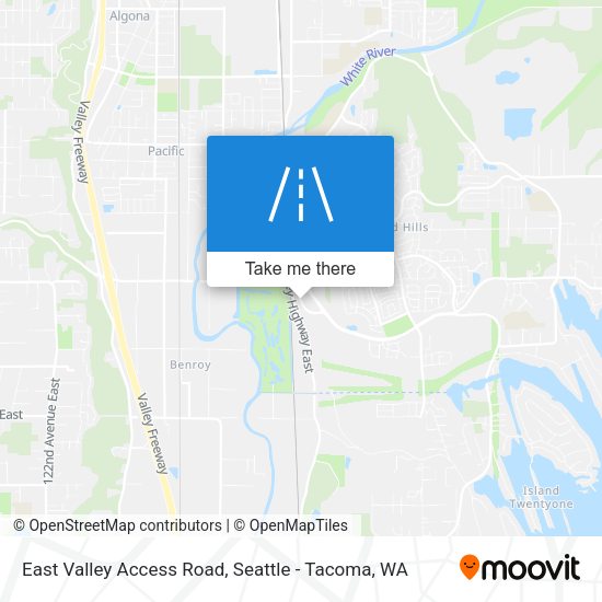East Valley Access Road map