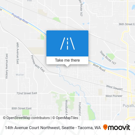 14th Avenue Court Northwest map