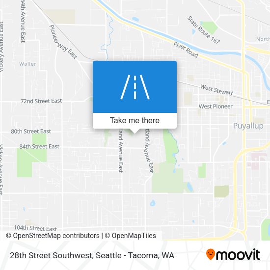 28th Street Southwest map