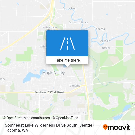 Southeast Lake Wilderness Drive South map