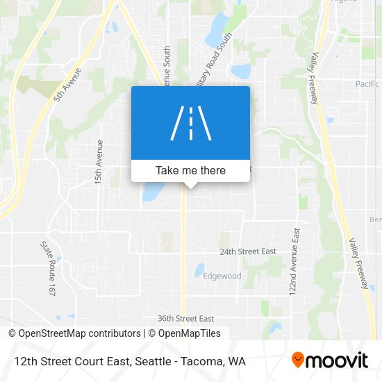 12th Street Court East map