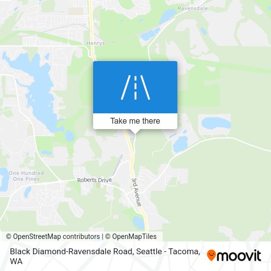 Black Diamond-Ravensdale Road map