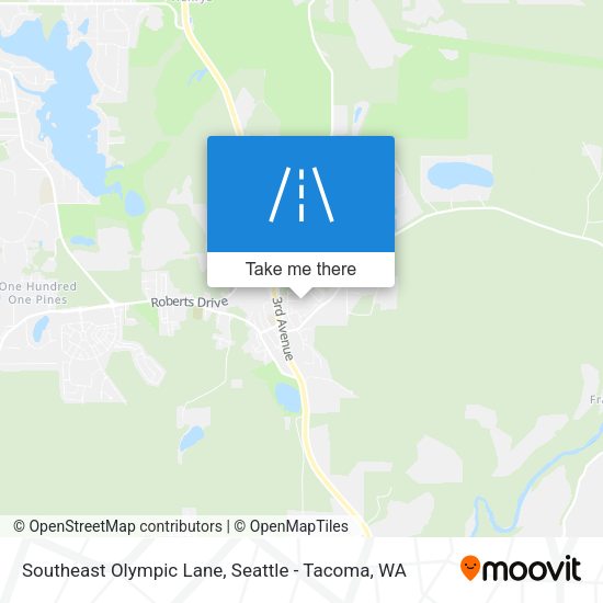 Southeast Olympic Lane map