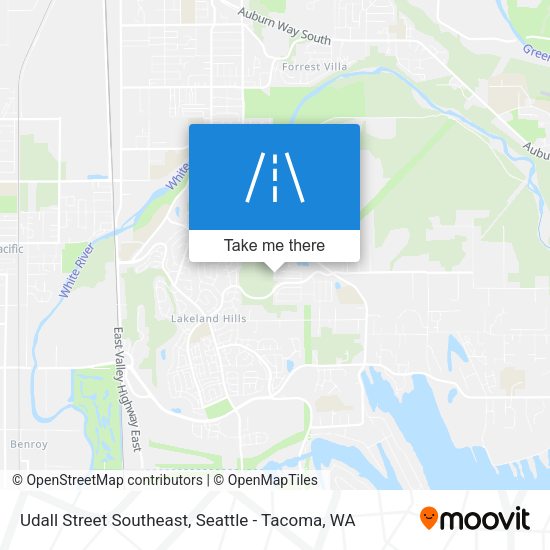Mapa de Udall Street Southeast