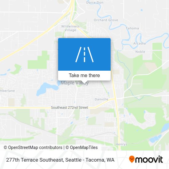 277th Terrace Southeast map
