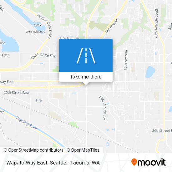 Mapa de Wapato Way East
