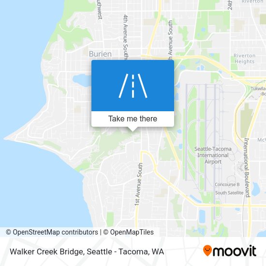 Walker Creek Bridge map