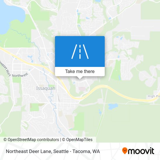 Northeast Deer Lane map