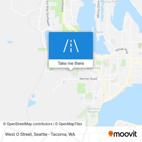 West O Street map