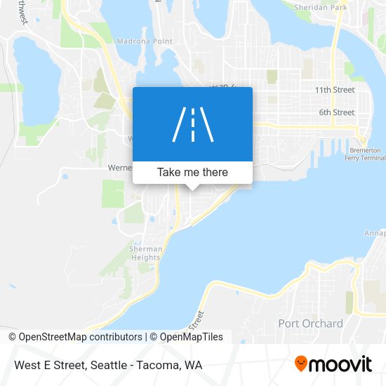 West E Street map