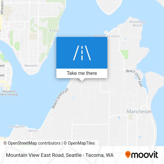 Mountain View East Road map