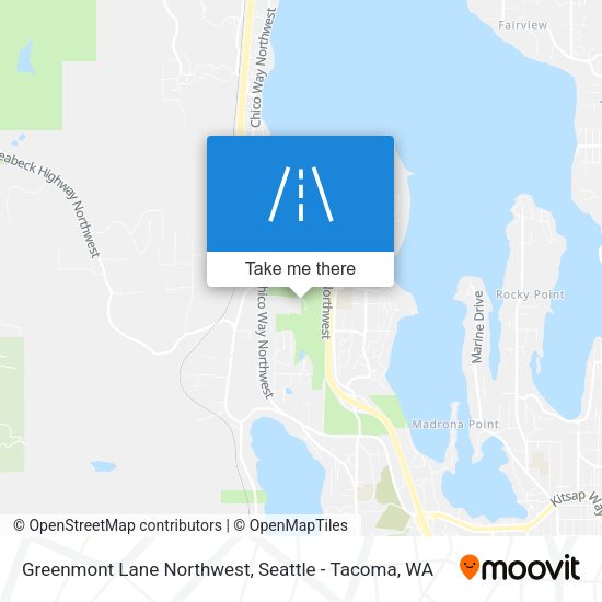 Greenmont Lane Northwest map