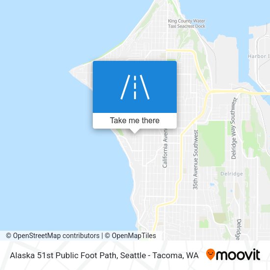Mapa de Alaska 51st Public Foot Path
